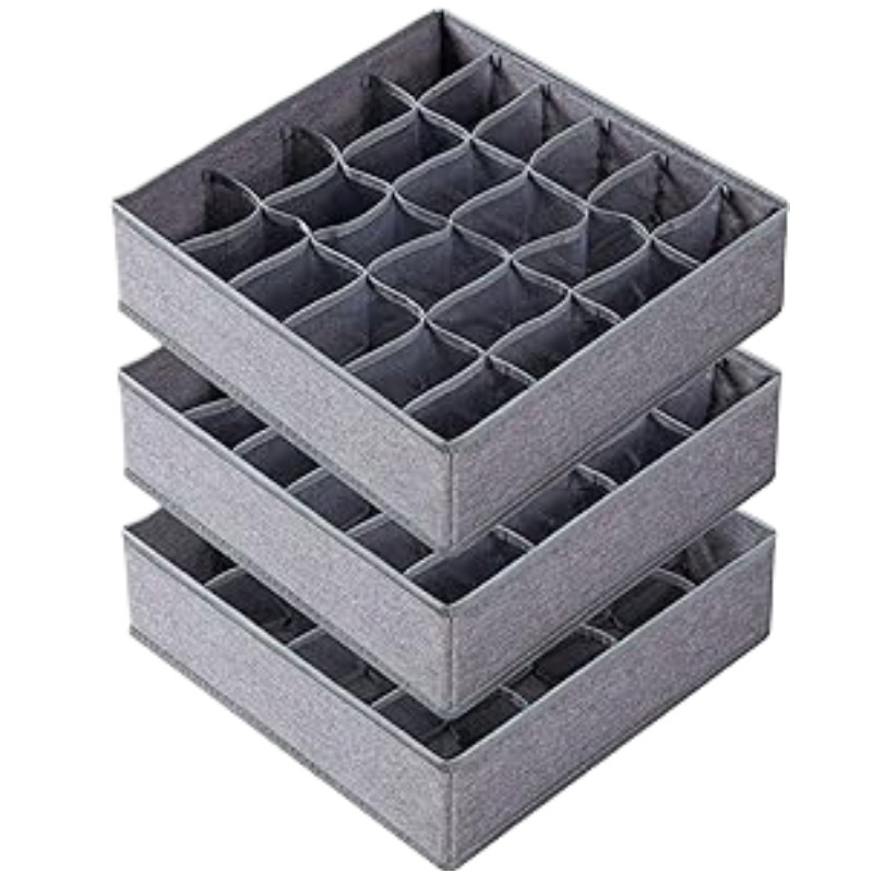 Sock and Underwear Storage Rack, Foldable Cabinet and Wardrobe Organizer, and Storage Box for Ties, Foldable Storage