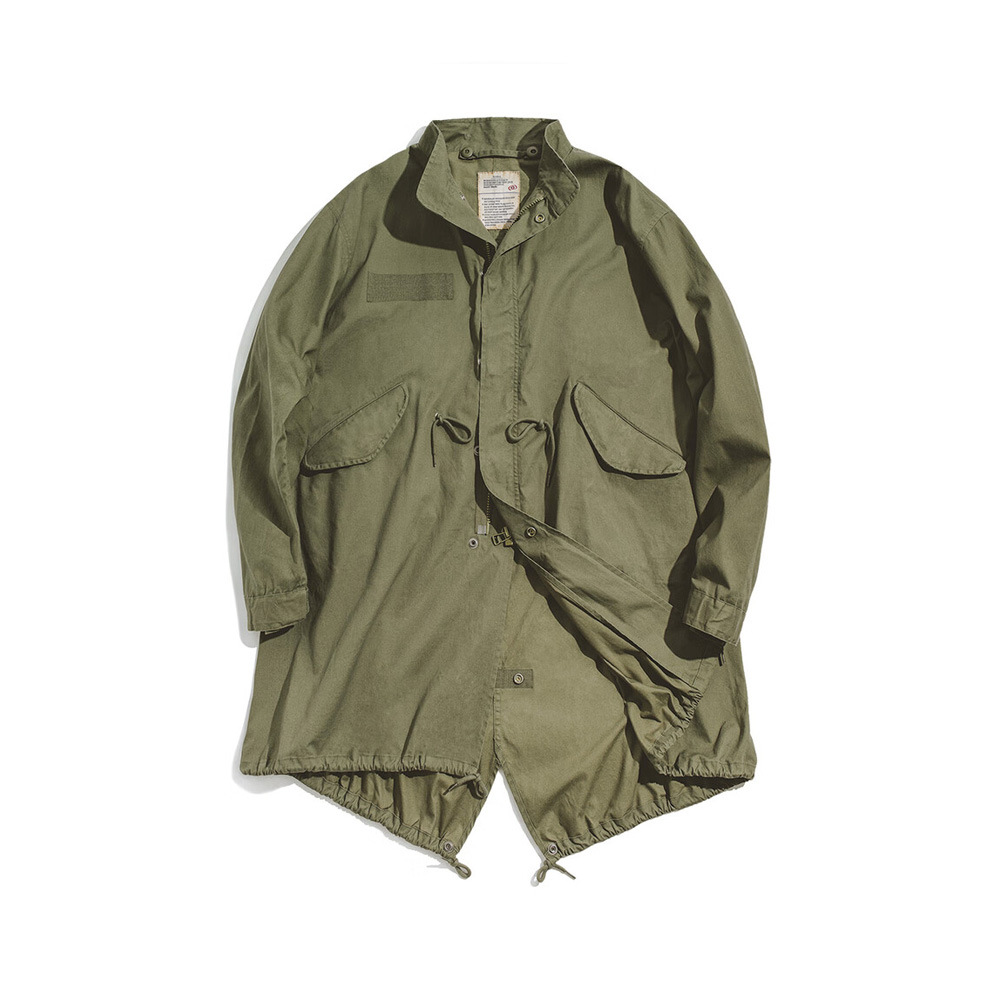 馬登工装アメリカ復古第二次世界大戦m65塹壕パーカー服魚尾風衣ロングコートマントコート男