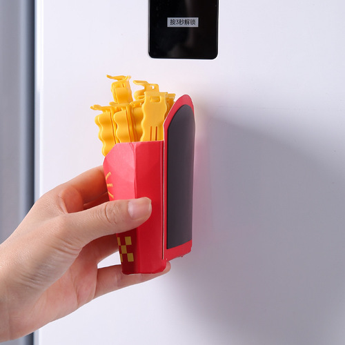 Sealing clip refrigerator magnet strip sealing clip moisture-proof fresh-keeping clip food bag seasoning storage French fries clip wholesale