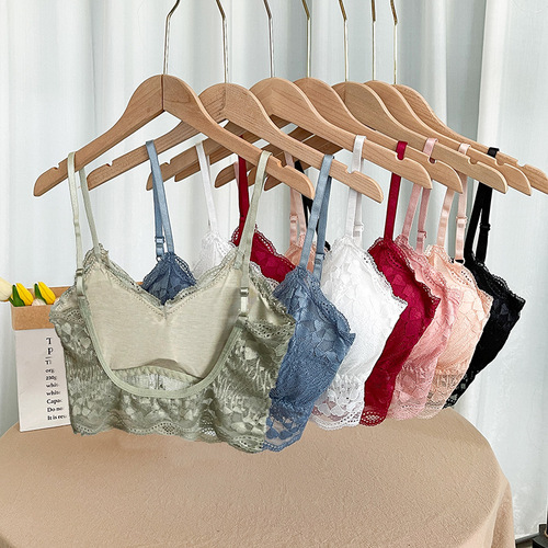 New Heart-shaped Backless Lace Bra Push-up Underwear for Women 