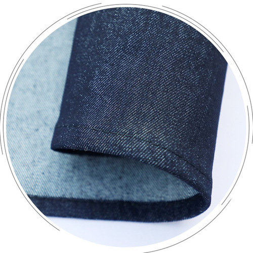 Factory wholesale custom-made extra-large, thickened pure cotton denim safety sleeve aprons—durable, wear-resistant welding workwear.