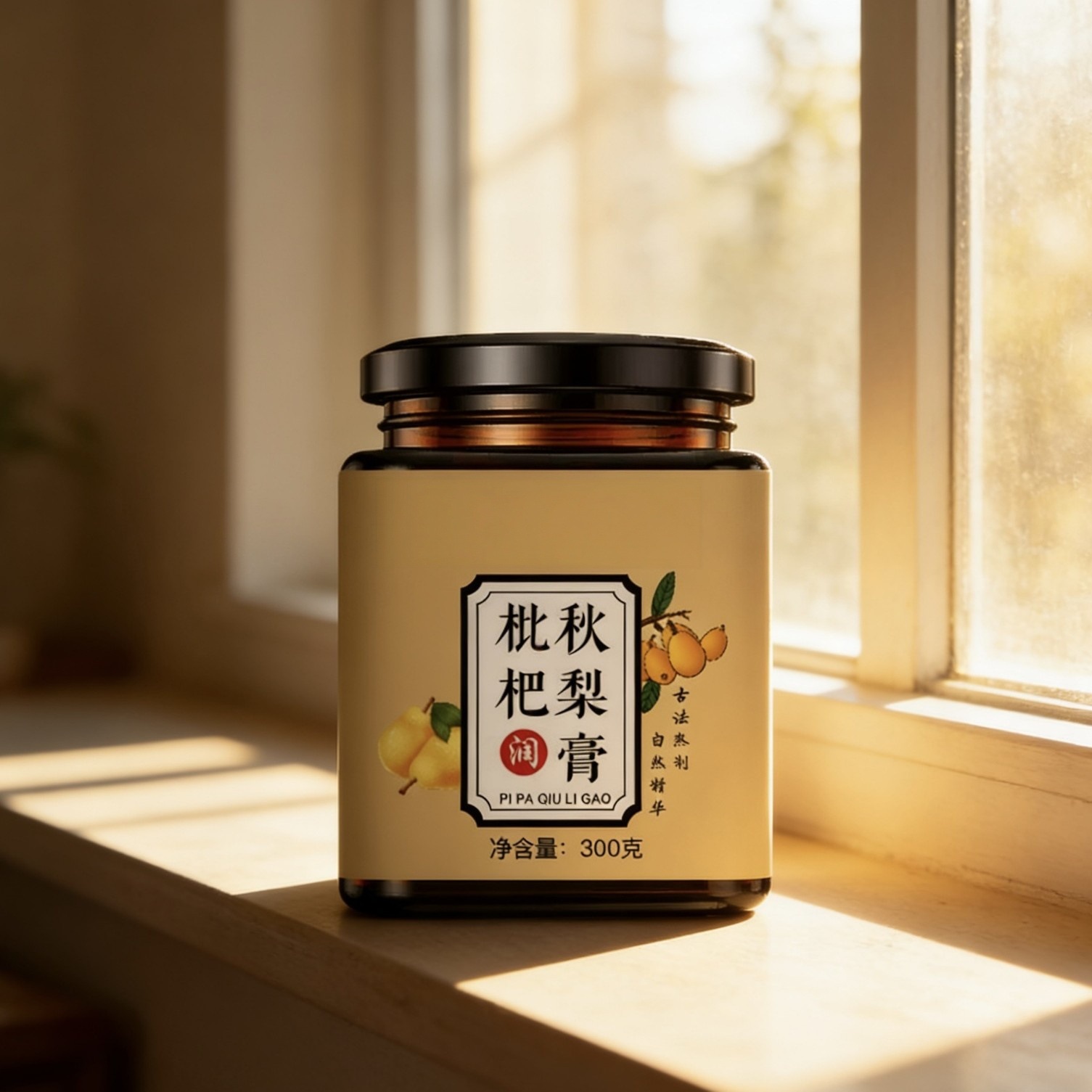 Loquat Autumn Pear Syrup Qiuli Gao 300g Honey Herbal Paste for Daily Drink Mixing key features