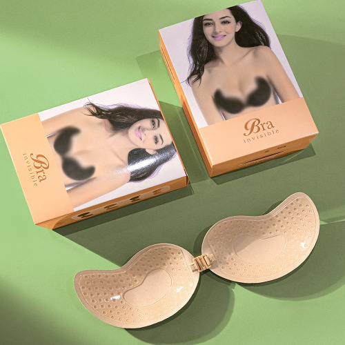 Mango Breast Paste Silicone Bra Paste Gathered Wings Mango Breathable Invisible Seamless One-piece Underwear Cross-border