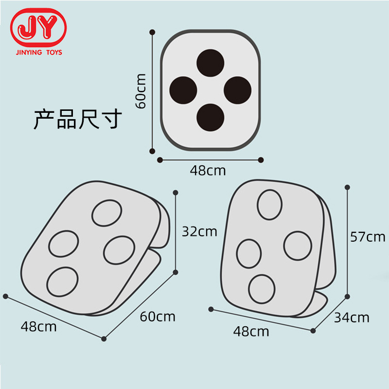 Bolsa de arena plegable para padres e hijos para niños lanzando juguete niño Juego de campo casa hierba fiesta lanzando traje plegable