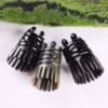 Horn black carved crown style