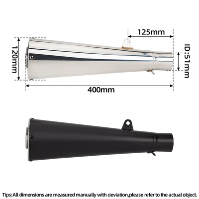 921 Kaiyue 321Rr, Motorcycle exhaust pipe