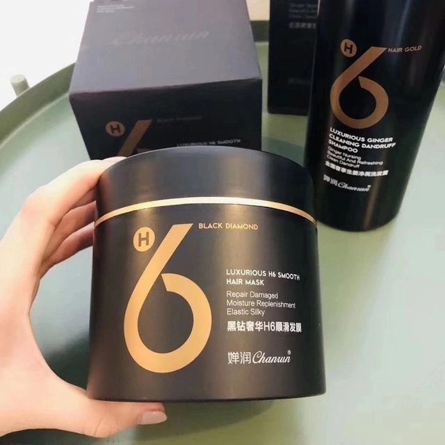 婵润发膜洗护套装H6发膜去屑清爽控油氨基酸生姜水润洗发水