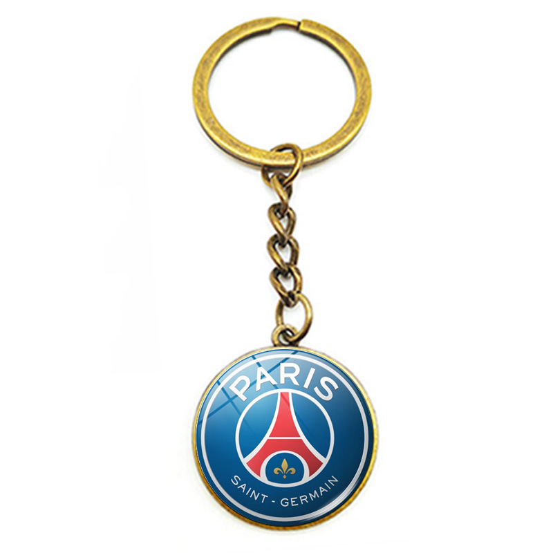 Serie A La Liga Bundesliga Premier League Ligue 1 Equipo de fútbol Emblema Tiempo Gema Llavero Colgante de coche Producción del equipo