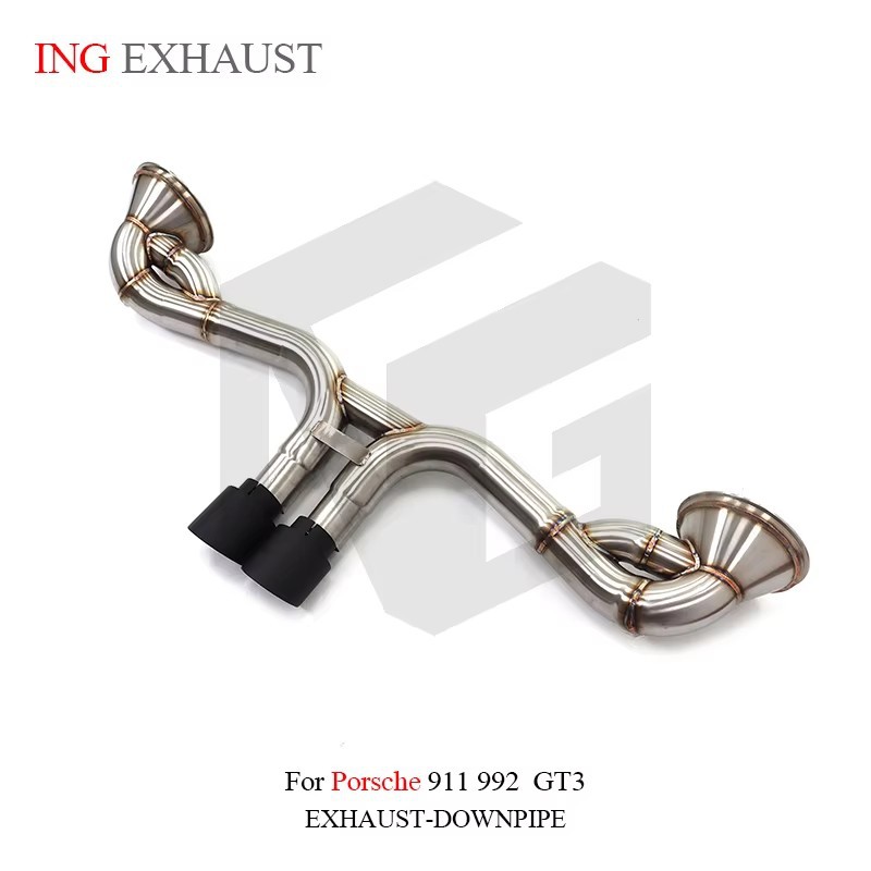 Suitable for Porsche 911 992 GT3 Straight-Through Exhaust Pipe Stainless Steel Exhaust Pipe