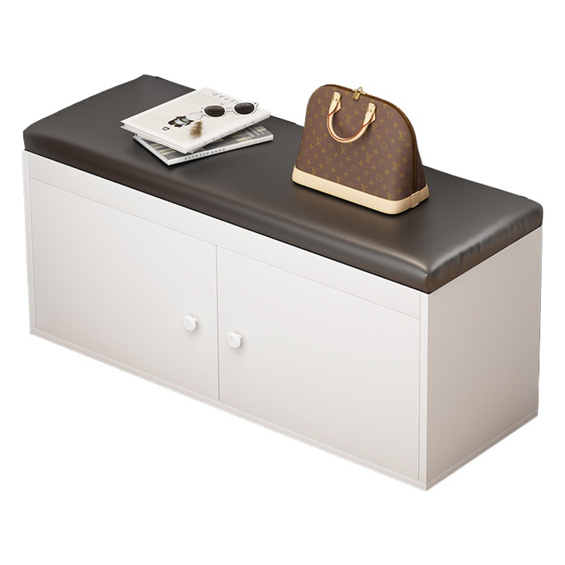 Zapatero puerta de casa simple artefacto de almacenamiento de múltiples capas taburete de cambio de zapatos que ahorra espacio fuerte y duradero gabinete de zapatos sentados