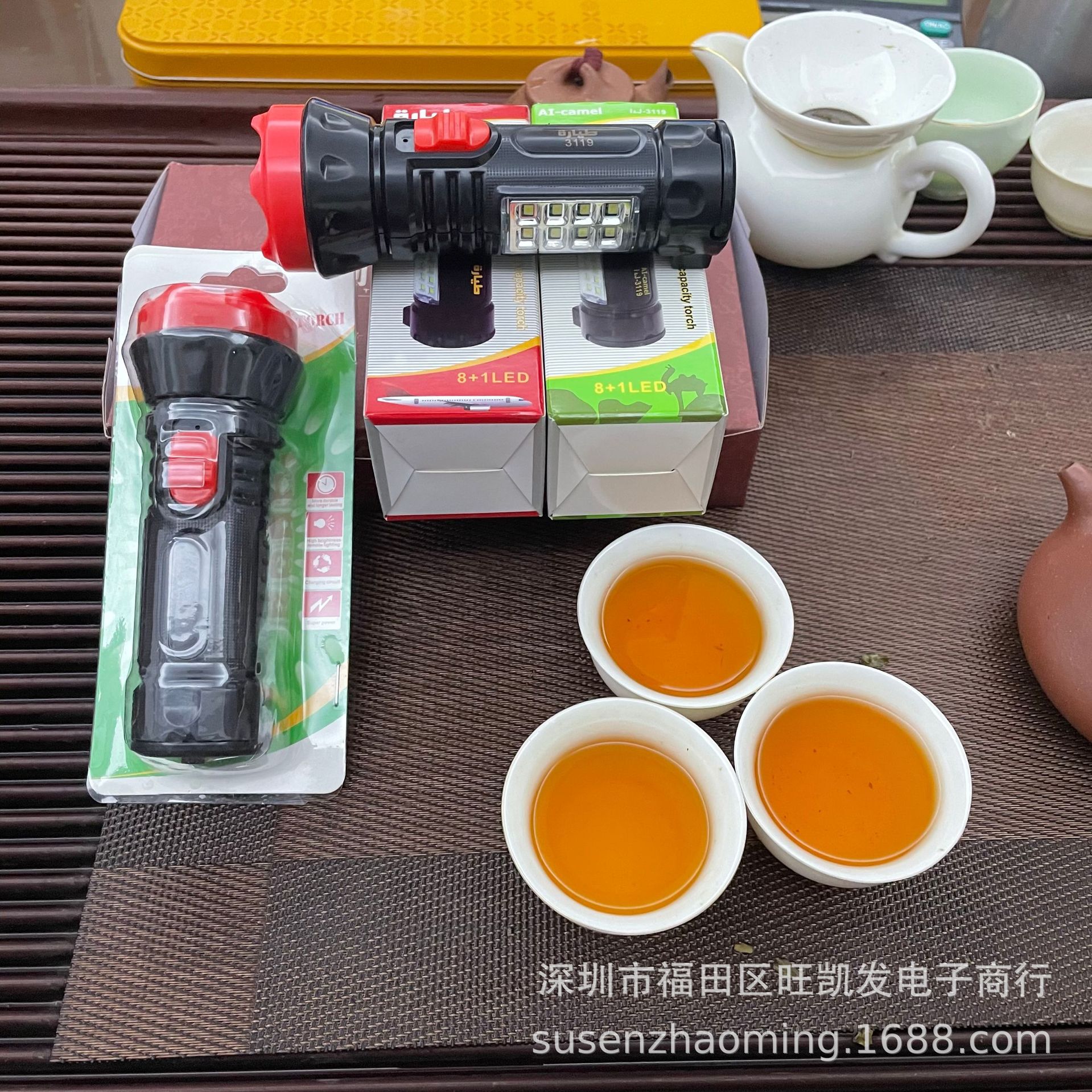 LED手电筒 宝莲灯+侧灯