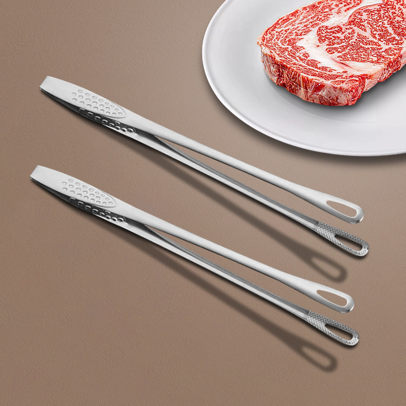 ステンレス韓国式焼肉クリップキッチンバイキングホテル食べ物クリップ屋外バーベキュークリップステーキクリップパンクリップ|undefined