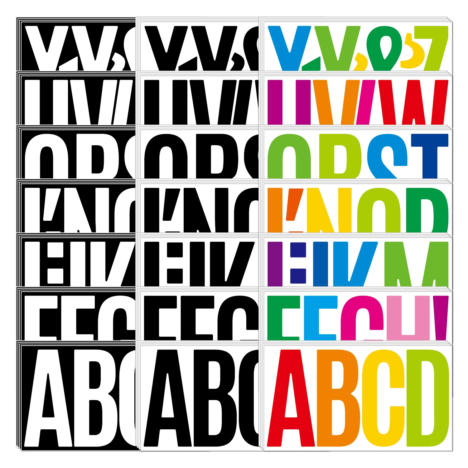 6 дюймов буквенные наклейки большой размер автомобильный корабль номер школьная доска наружная водонепроницаемая солнцезащитная наклейка