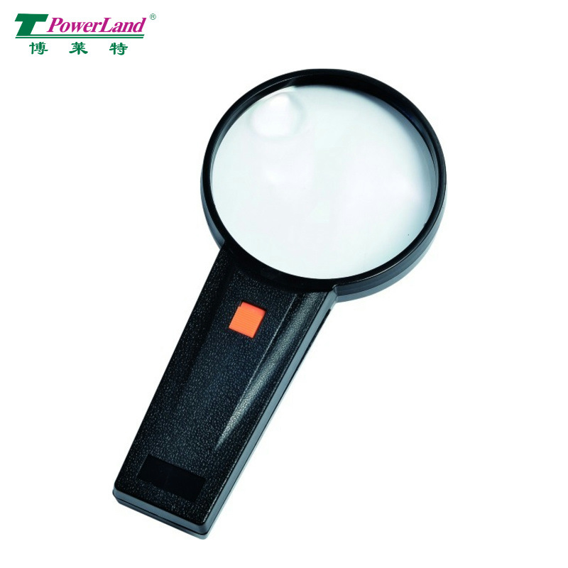厂家直销90mm ZM1090手持式放大镜, 带灯放大镜，老年阅读
