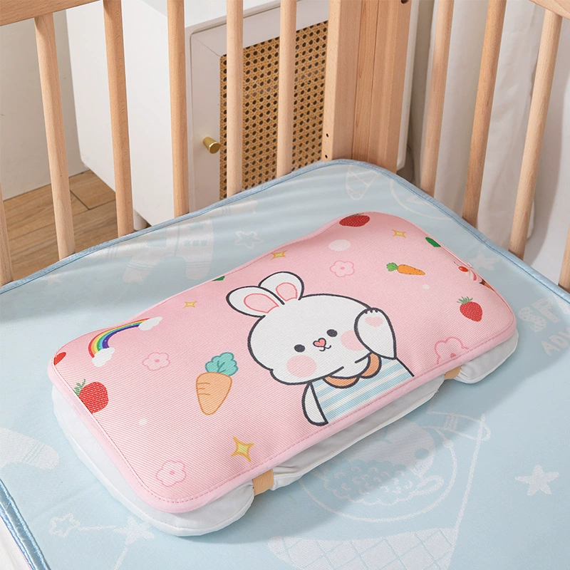 Наволочка из ледяного шелка, летняя детская наволочка, детский коврик для сна, наволочка, детская дышащая, впитывающая пот, специальная наволочка