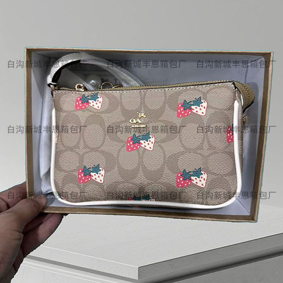 Cross-Border New Women's Bag Coach Pearl Mahjong Bag Classic Presbyopic Fashion Versatile One-Shoulder Handheld Crossbody Armpit Bag