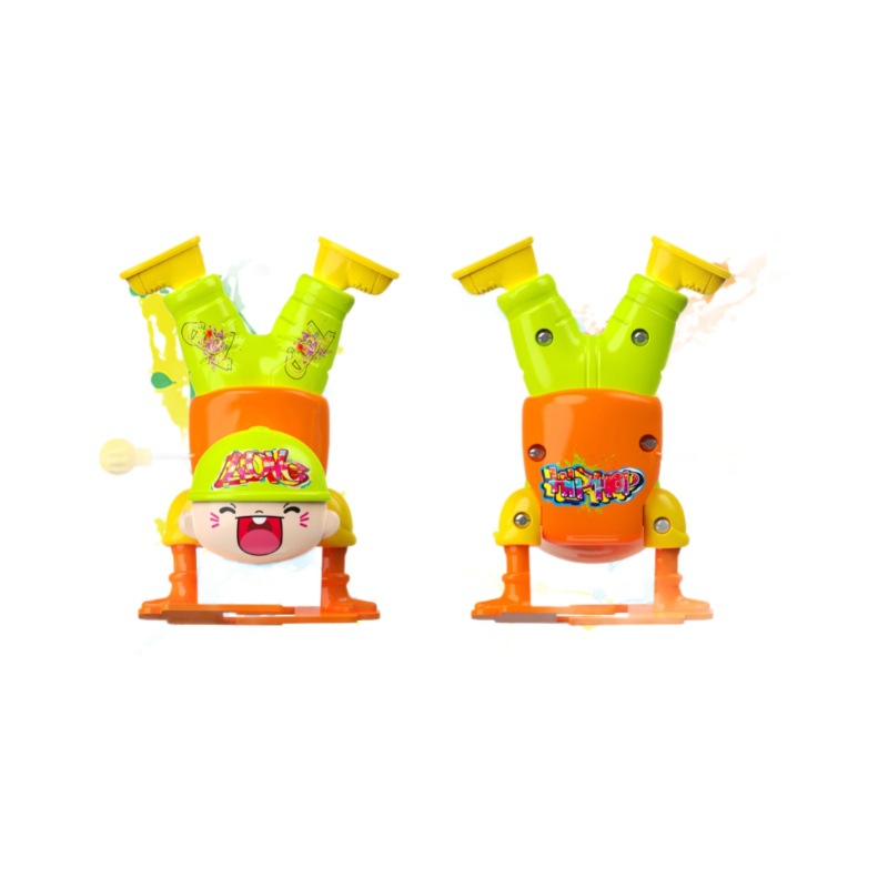 Juguetes de payaso invertido, bebés invertidos en la cadena, muñecas caminantes mecánicas de rastreo, payaso, chico de baile callejero