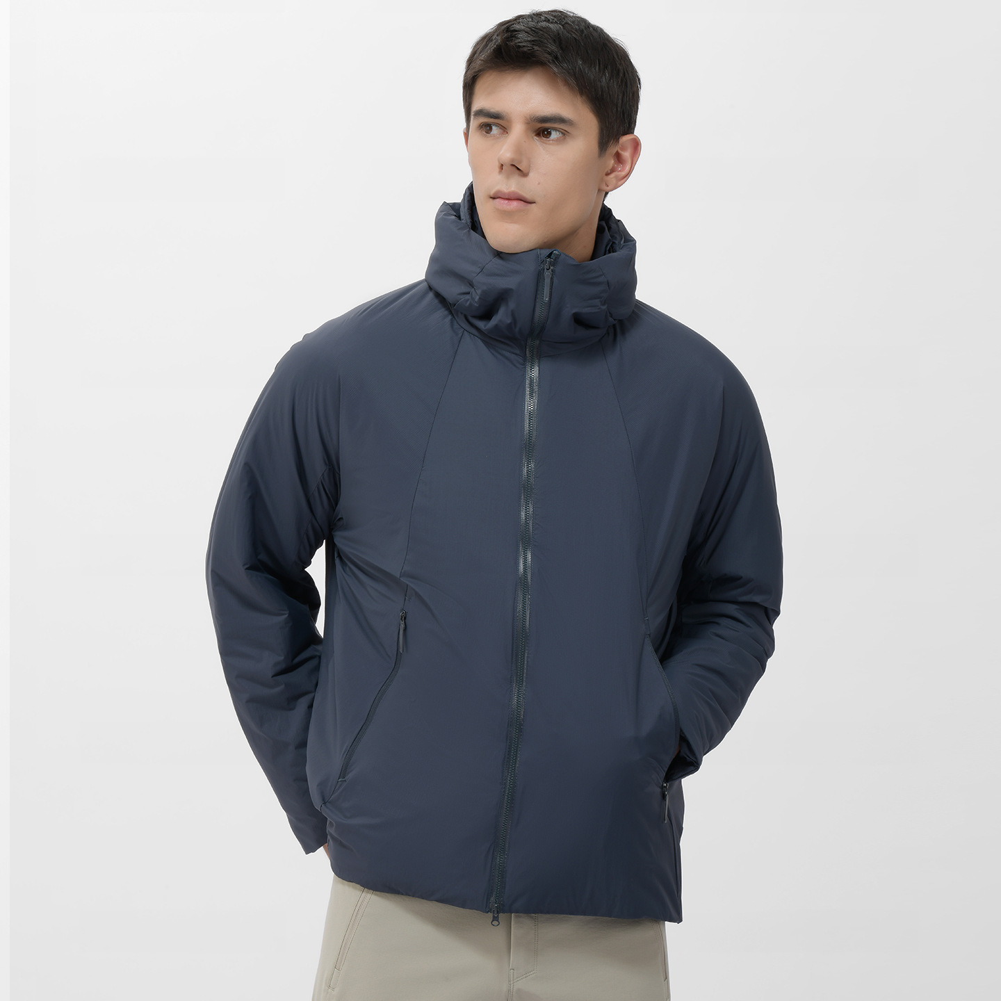 Men's cotton jacket, new autumn and winter model, made of composite fabric, windproof, waterproof, cold-resistant, warm, couple's style, customizable