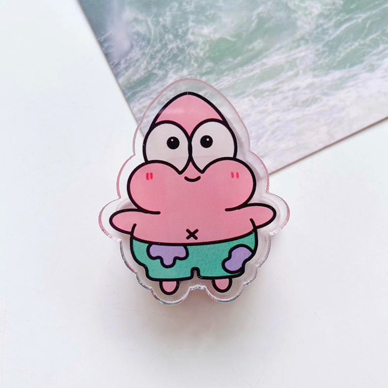 Cartoon sponge children's acrylic double-sided folder