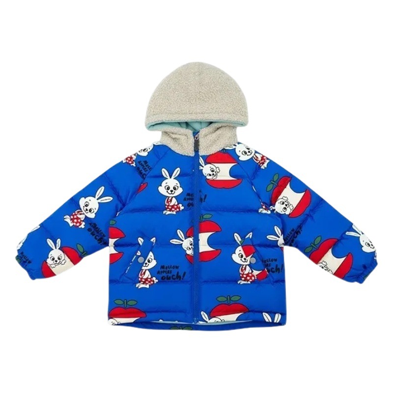 2025 nueva ropa para niños coreanos de dibujos animados acolchado para niños abrigo de algodón cálido y grueso para bebés abrigo de algodón para niños de invierno