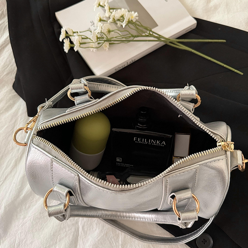 Piccolo design argento rotondo secchiello piccante ascella ragazza b, donne 2024 nuovo trendy e alla moda piccola nicchia spalla_voghion.com