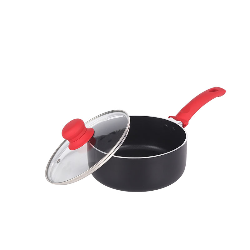 Yipinhong olla de aluminio utensilios de cocina traje no recubierto antiadherente sartén sopa doméstica olla de leche olla de cinco piezas conjunto comercio exterior
