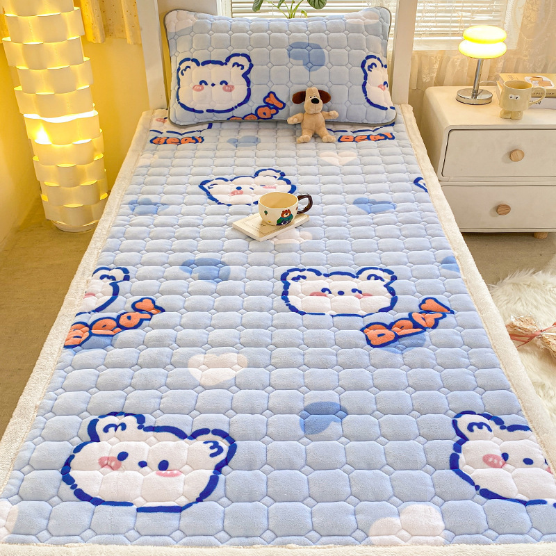 Colchón de lana de leche dormitorio doméstico invierno agregado colchón dormitorio estudiantes mantas individuales sábanas de cama
