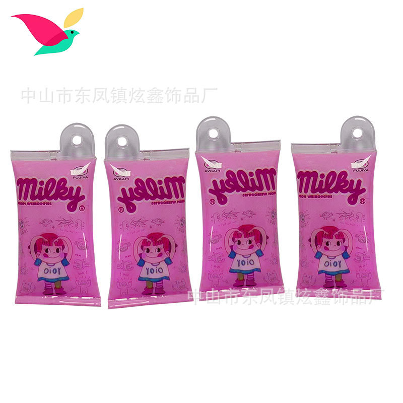 Customized Printing Pvc Inflatable Candy Tag Pendant Cartoon Artificial Candy Voltage Snack Bag Inflatable Bag Customization