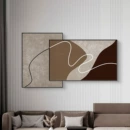 莫兰迪抽象意式极简<font red=H>现代</font>简约小众艺术感客厅<font red=H>装饰</font><font red=H>画</font>沙发背景墙<font red=H>挂画</font>