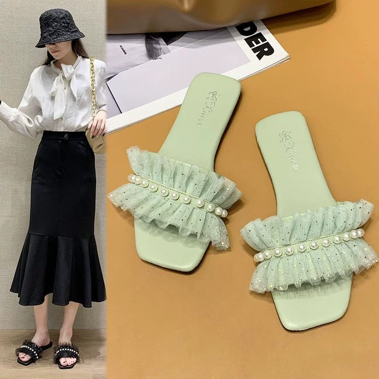 Сандалии для женщин, лето 2024, новый стиль, верхняя одежда знаменитостей в Интернете, модные сандалии, повседневная женская обувь в сказочном стиле