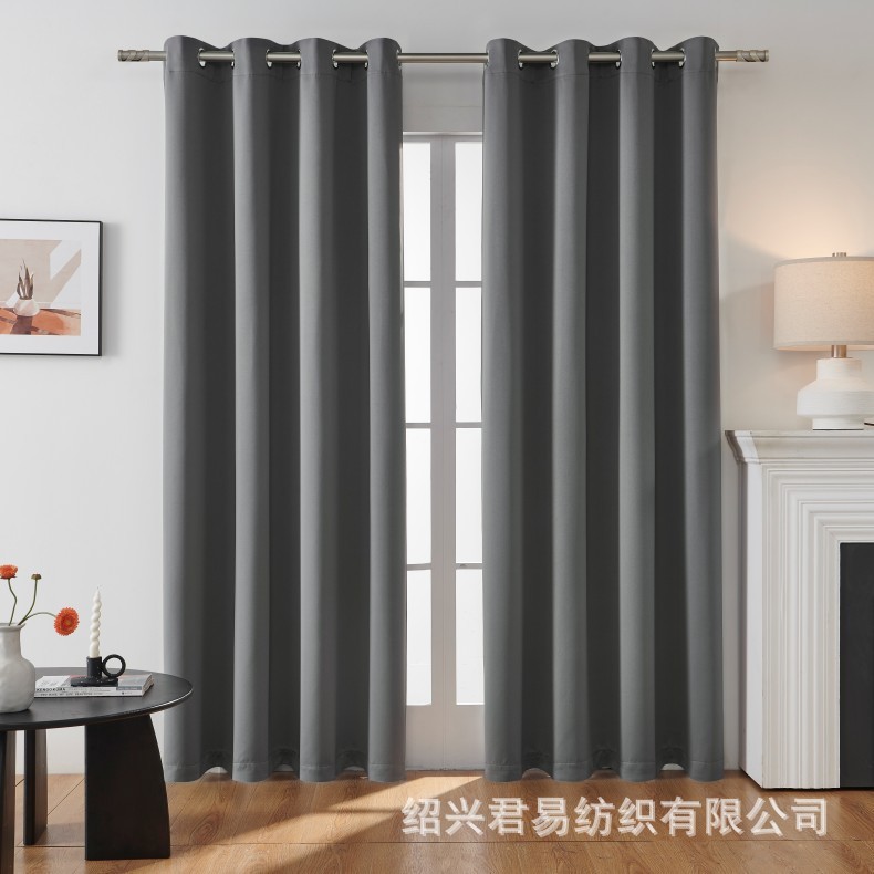 Amazon cortina transfronteriza cortina de tela de color sólido espesado mate sombreado aislamiento térmico cortina de alta precisión producto terminado