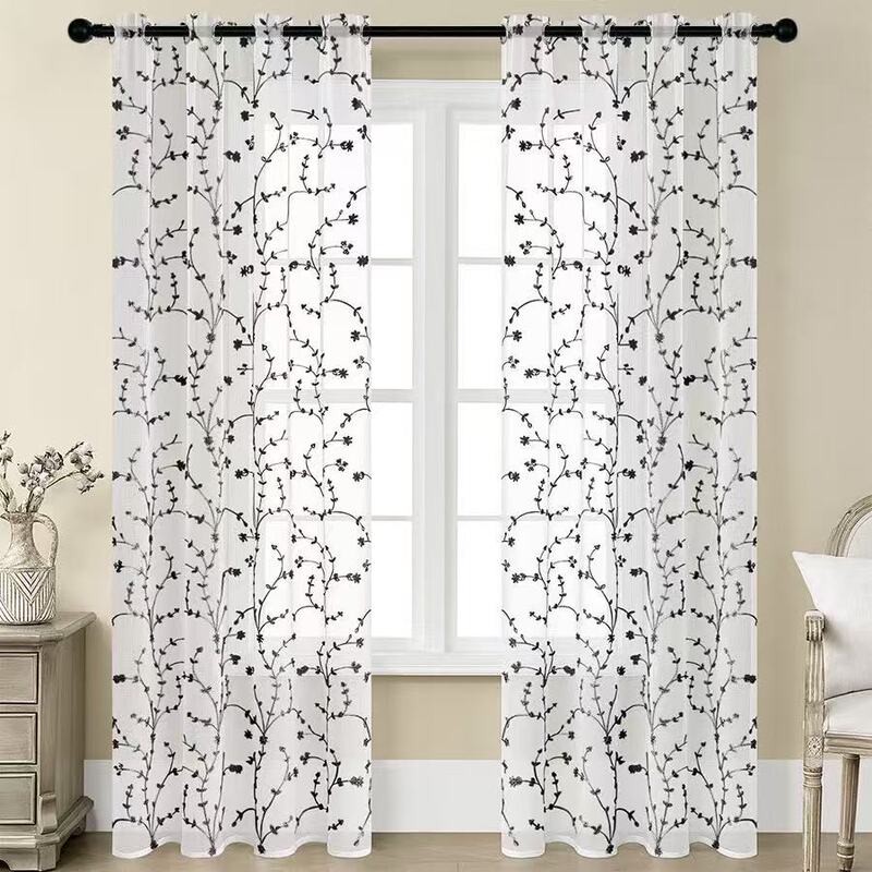 Temu Curtains Sheer Curtains Wholesale Embroidered Curtain Fabric Semi-Transparent Blackout Curtain Fabric Foreign Trade Cross-Border Curtains Temu Curtains Sheer Curtains Wholesale Embroidered Curtain Fabric Semi-Transparent Blackout Curtain Fabric Foreign Trade Cross-Border Curtains