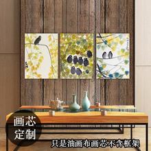 中式复古客厅卧室餐厅装饰画芯艺术画中国林风眠 小鸟风景静物