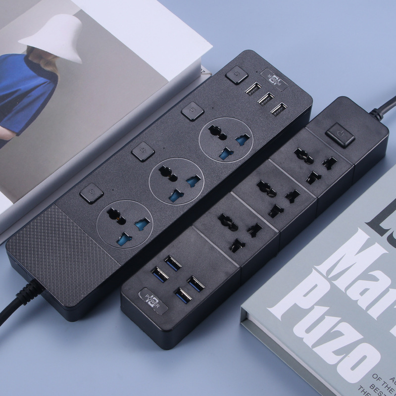 Embalaje de caja de regalo USB negro USB premium de cobre con seguro enchufe de comercio electrónico transfronterizo enchufe de fila