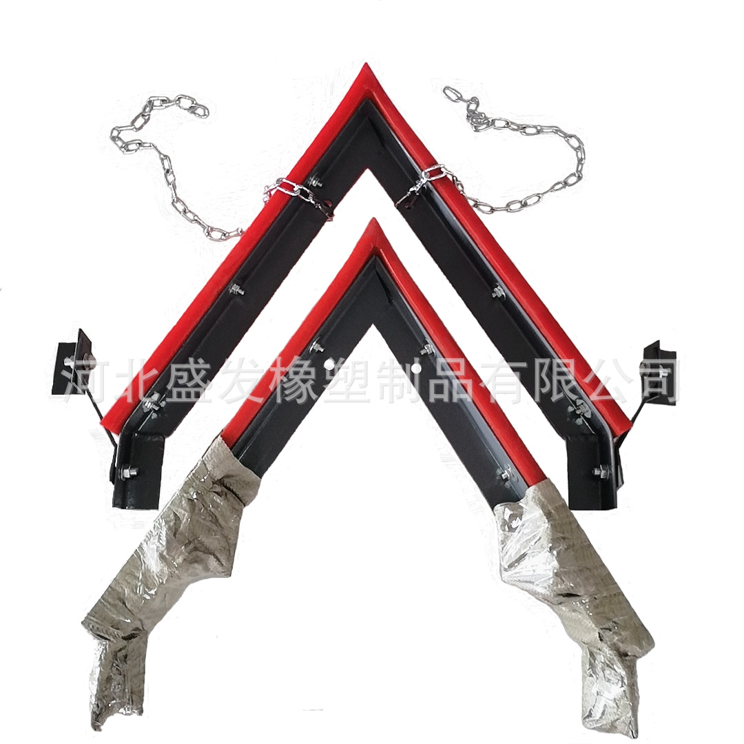 厂家供应头道二道空段聚氨酯清扫器重型轻型聚氨酯皮带清扫器