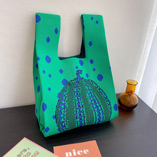 2024简约时尚托特包女伴手礼包手提包简约包水桶包飞织包针织包包