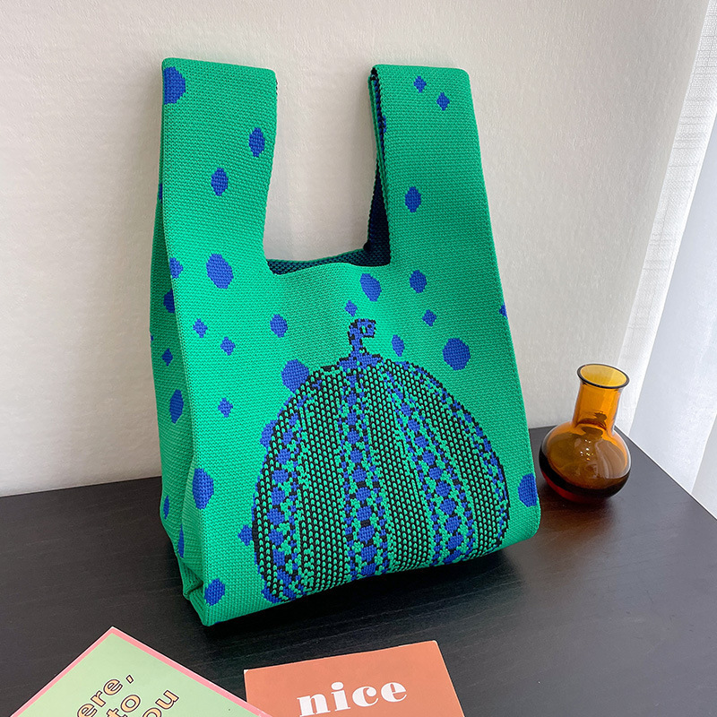 2024简约时尚托特包女伴手礼包手提包简约包水桶包飞织包针织包包