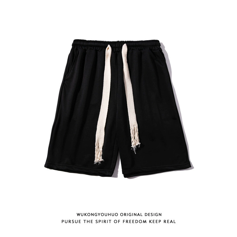 Плетёные цветные спортивные шорты, брюки с кулиской, свободный крой