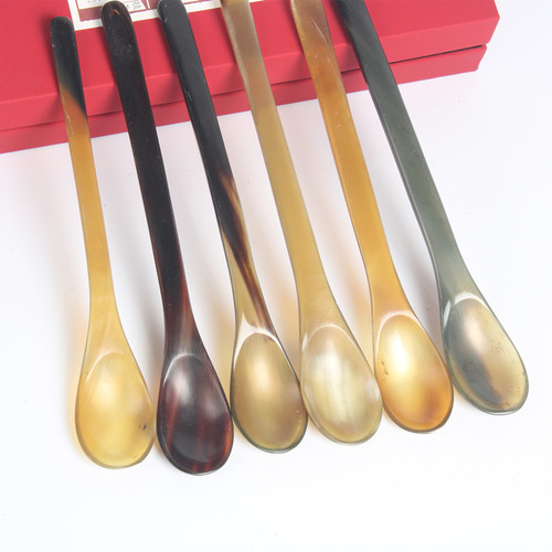 Horn spoon, rice spoon, coffee spoon, coffee stirring spoon, children's spoon