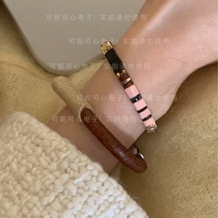 102 111 bracelet handmade two-color matching Maillard color matching Chinese bracelet O5/9N1/6