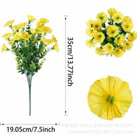 户外人造假花仿真绿植尤加利牵牛花户外插花摆设装饰拍照道具ins