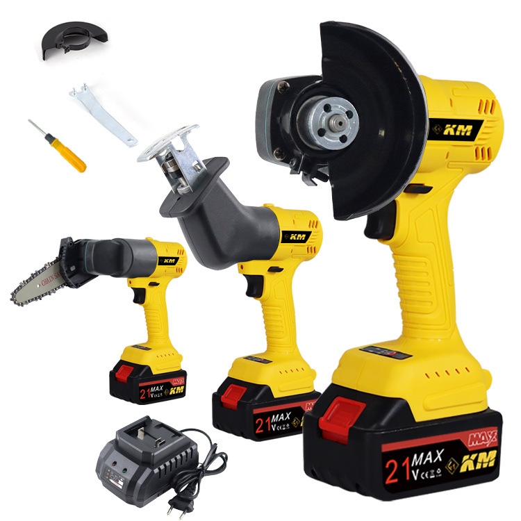 多用宝万用宝套装马刀锯电链锯角磨机组合批发多功能锂电充电工具