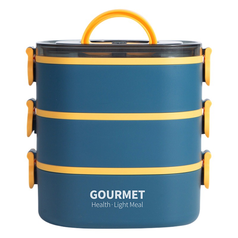 Nuevo estudiante cantina almuerzo caja de gran capacidad multi-capa portátil almuerzo caja de oficina trabajador microondas horno Calefacción almuerzo caja