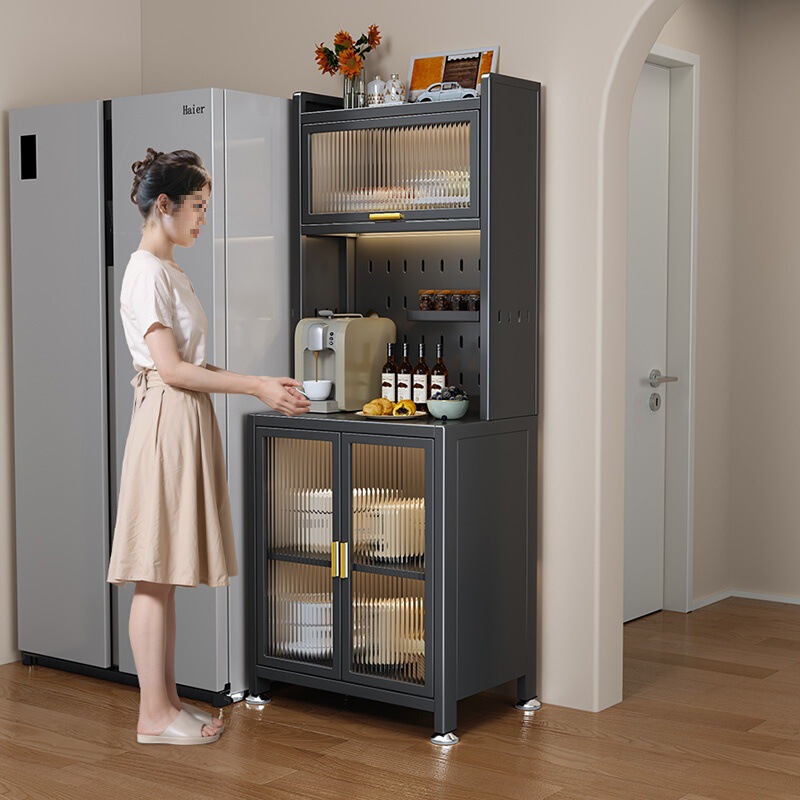 Small Apartment Metal Sideboard Living Room Kitchen Wall Storage Cabinet Narrow Coffee Cabinet Tea Set Tω