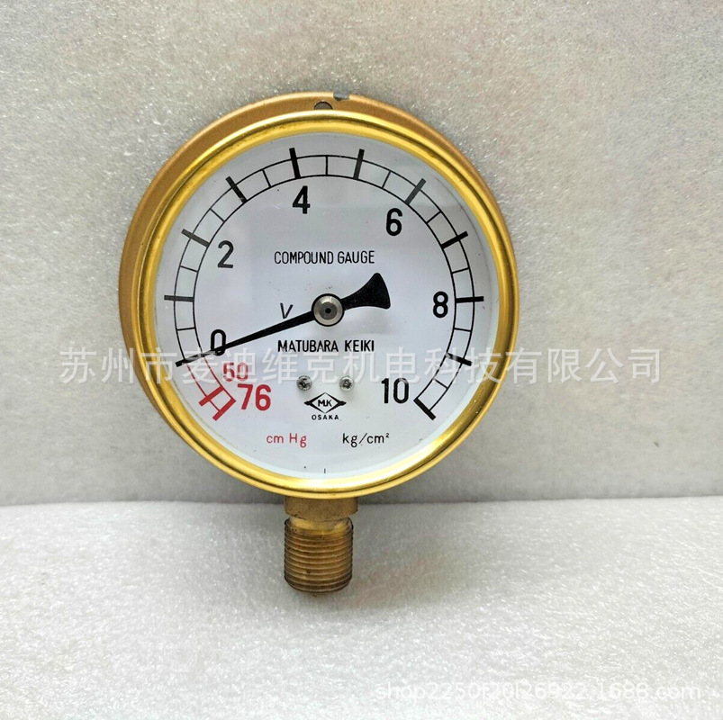 Matsubara keiki 品牌真空压力表ST 3/8型号通过KS和CE认证仪表