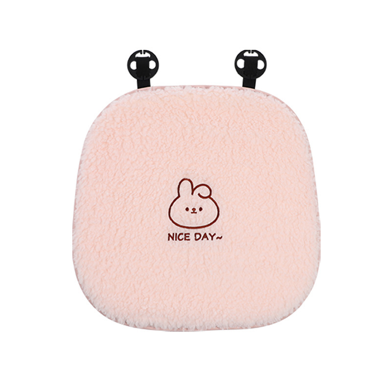 Cojín de invierno de peluche de cordero lindo conejo espeso universal invierno lindo cojín de asiento cálido