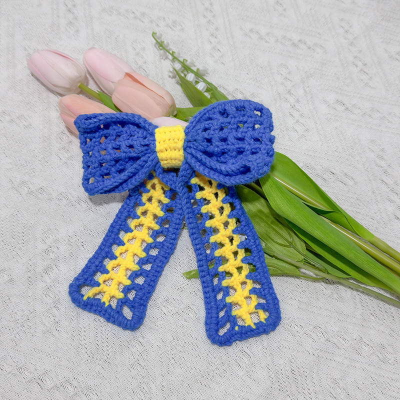 Electric Motorcycle Helmet Decoration Cute Bow Modified Woven Accessories