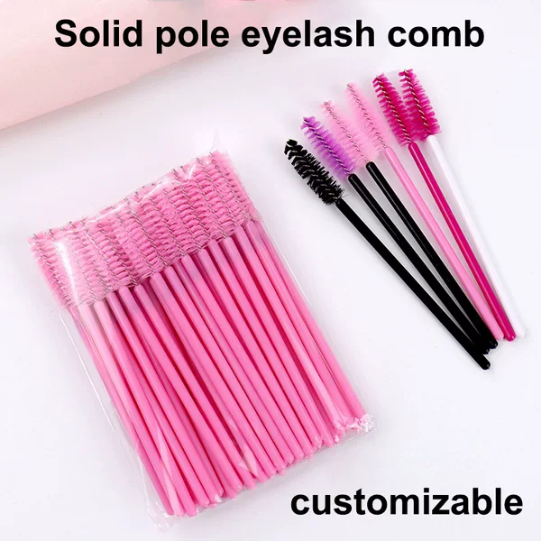 Cross-Border Eyelash Brushes in Multiple Colors, Portable Makeup Brushes, Eyebrow Brushes, Eyelash Combs, Reusable Eyelash Extension Tools Wholesale