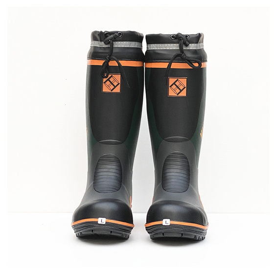 High Steel toe rain boots men's steel bottom anti-piercing rain boots rubber soft protective feet water shoes fashion spring, summer, autumn and winter anti-smashing