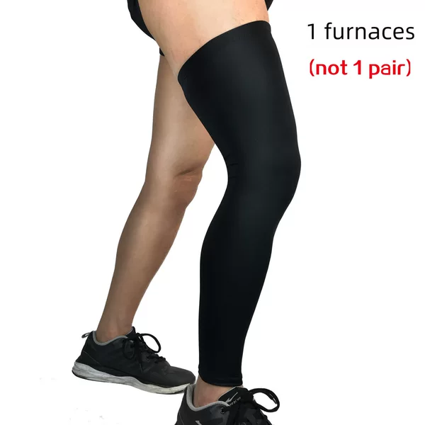 Basketball Ice Silk Knee Pads, Arm Pads, Leg Pads, Quick-Drying Elastic Cycling and Running Sun Protection Extended Leg Sleeves, Breathable